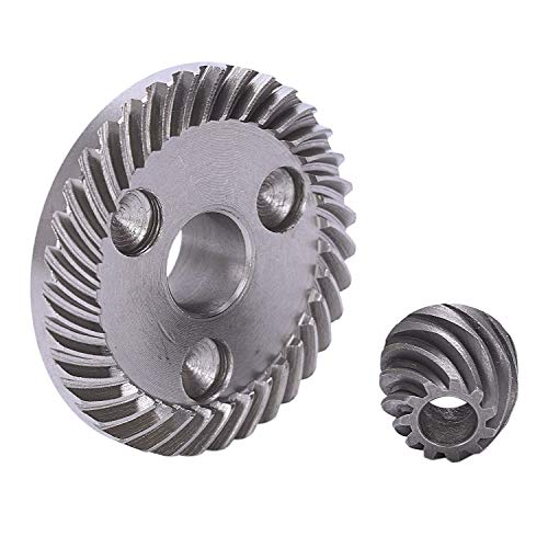 TOOGOO(R) Gris espiral conjunto engranaje conico oscuro para makita 9523 amoladora angular