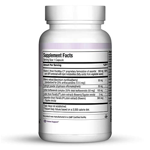 Maxi Health Bilberry Supreme With Eyebright And Lutein Eye Support Formula, 60 Count #TOP1