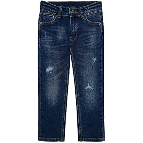 KIDSCOOL SPACE Boys Ripped Slim Fit Jeans Cover