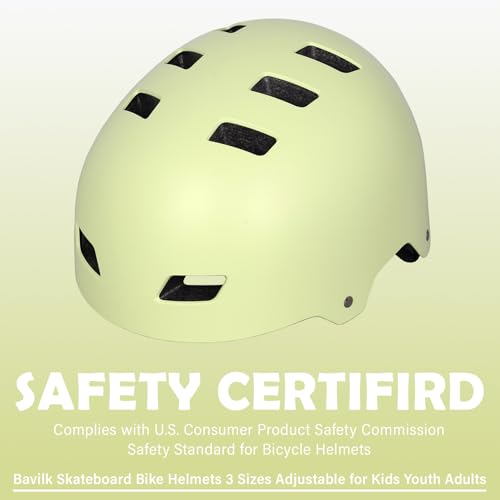 Image of Skateboard Bike Helmet,3 Sizes for Adults Youth Teen Kids Toddler