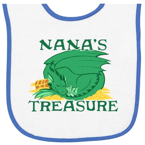inktastic Nana's Precious Treasure Baby Terry Cloth Bib