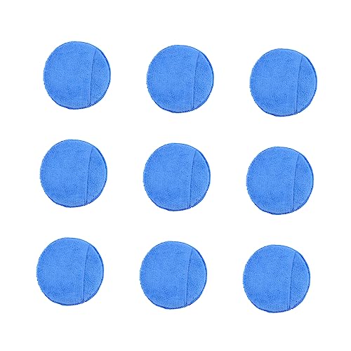 TOPPERFUN 10 Pack Car Wash Sponge Block Microfiber Wax Applicator Pads Soft and Absorbent for Easy Wax Application
