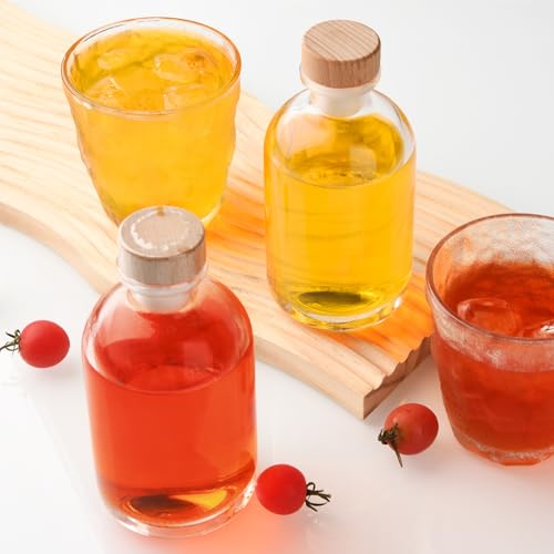 BPFY 6 Pack 8oz (250ml) Empty Glass Liquor Bottles with Lids, Heat Shrink Capsules, Whiskey Bottles for DIY Alcohol, Vodka, Reusable Glass Bottle with Caps by BPFY - Image 6
