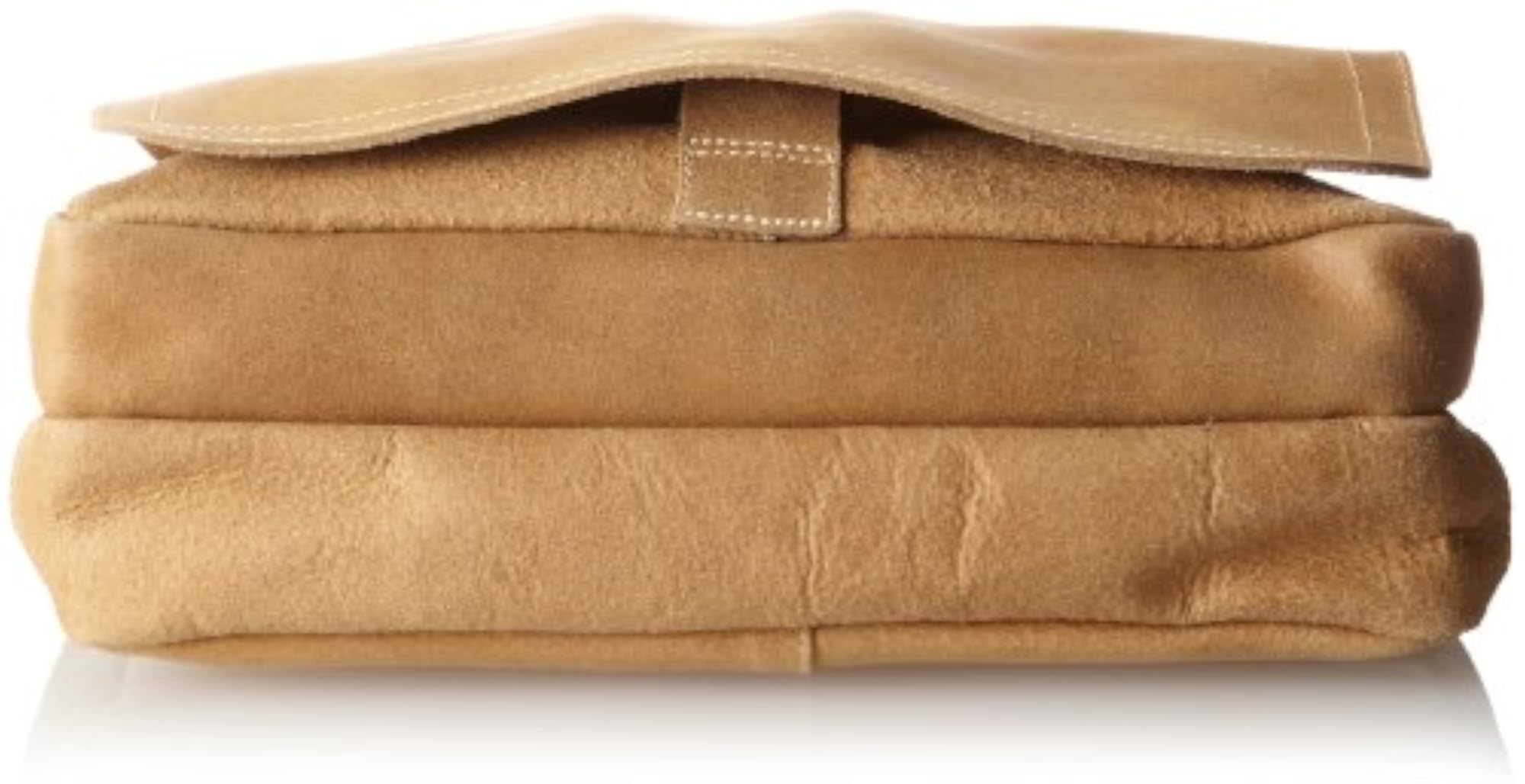 . Full Flap Messenger Distressed, Tan, One Size
