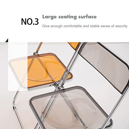 Chaise en acrylique transparent stable : finis les espaces encombrés