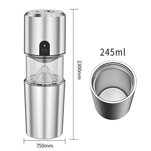 Amoladora de café, Mini USB Grano de café Grinder Electric Coffee Grinder de Acero Inoxidable Frijoles Especias Máquina… - Imagen 7