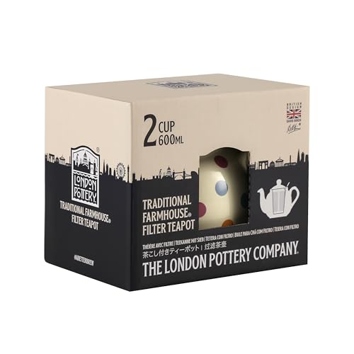 Théière céramique London Pottery Farmhouse avec infuseur pour thé en vrac parfait