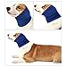 HongJP Dog Ear Wrap 4pcs Dog Grooming Earmuff Warm Headband Ear Cover Neck Hat Noise Cancel Scarf Collar Soundproof Anxiety(Blue,Medium)