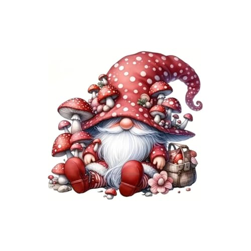 Mushroom Gnome Decal Sticker for Drink Tumblers, Adorable Funny Laptop Decals, Binders, Phones and so much more!