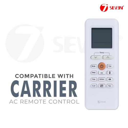 Image of 7SEVEN Compatible for Carrier Ac Remote Original RG70A /BGEF Model 205 Suitable for Split and Window Air Conditioner of 1 1.5 2 Ton Carrier ac