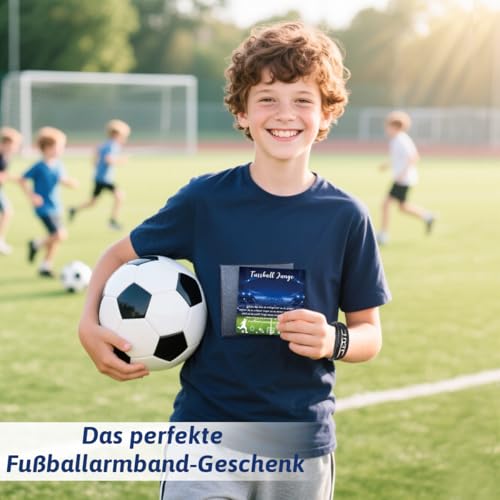 Fußball Geschenke für Jungs, Fussball Armband Jungen, Fussball Geschenk für Teenager Jungs, Geschenke zur Kommunion Konfirmation Firmung Jugendweihe Ostern Einschulung, zu Weihnachten