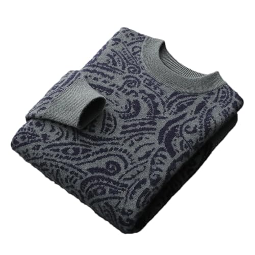 Pull en cachemire homme Kelsiop jacquard élégant et chaud pour l'hiver