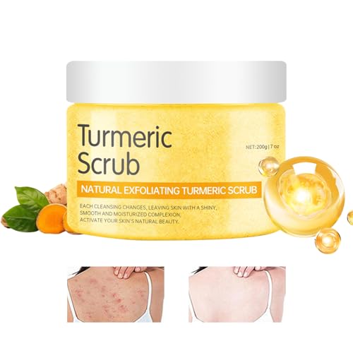 Exfoliante Corporal Aclarante | 200g Limpiador Con Sal Natural Para El Cuidado | Exfoliante Suavizante De La Piel - Para Brillo Cuidado De La Piel Muerta Belleza Para Manos Y Pies Zona Del Bikini