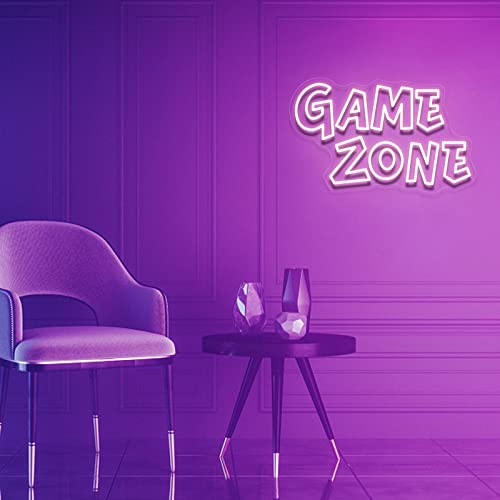 Yikbik Gaming Neon Sign, Game Zone Neon Signs For Wall Decor, Gamer Neon Sign For Room Decor - Neon Gaming Sign For Gamer Room Decor - Led Sign Best Gamer Gifts For Teen Boys, Kids(Pink) #TOP2