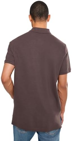 U.S. POLO ASSN. Mens Solid Cotton Pique Polo with Small Pony Brown Maple Heather XX-Large - 3