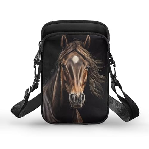 2 Layer Small Crossbody Bags for Women Men, Messenger Bags Waist Case Pack