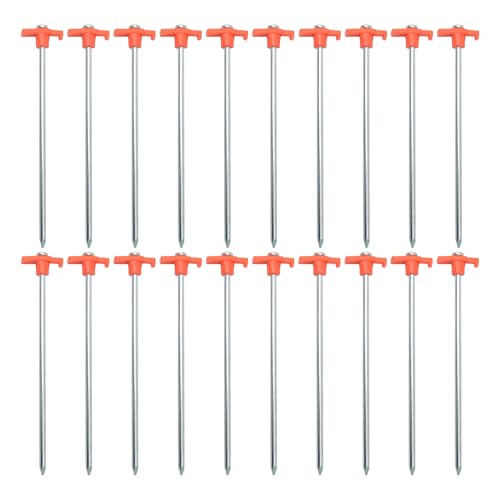 Piquets de tente de camping en métal pour fixation de bâche de jardin - 2