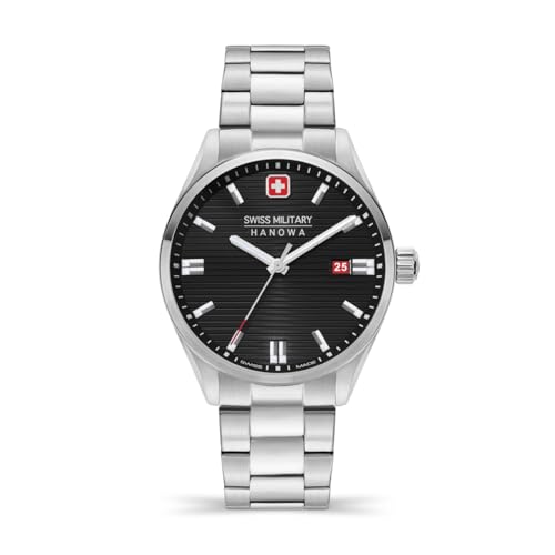 Swiss Military Hanowa SMWGH2200101 Roadrunner   Reloj para Hombre con Correa de Acero Inoxidable y Cristal de Zafiro