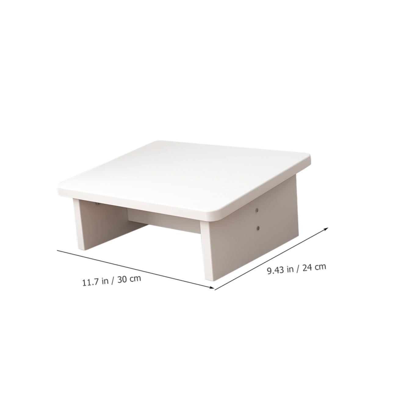 Poggiapiedi Antiscivolo in Legno Bianco Ergonomico per Ufficio | Design Leggero, Riduce la Fatica, per Studio e Soggiorno, Formato Portatile per Uso Quotidiano