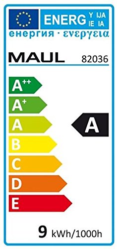 Maul LED Tischleuchte MAULatlantic, LED Lampe mit Standfuß, 6500 K, Arm Metall, Tischlampe für Schreibtisch, Büro… – Bild 5