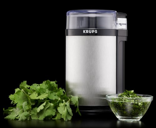 KRUPS GX4100 Electric Spice Herbs and Coffee Grinder with Stainless Steel Blades and Housing, 3-Ounce, Gray - Thumbnail 7