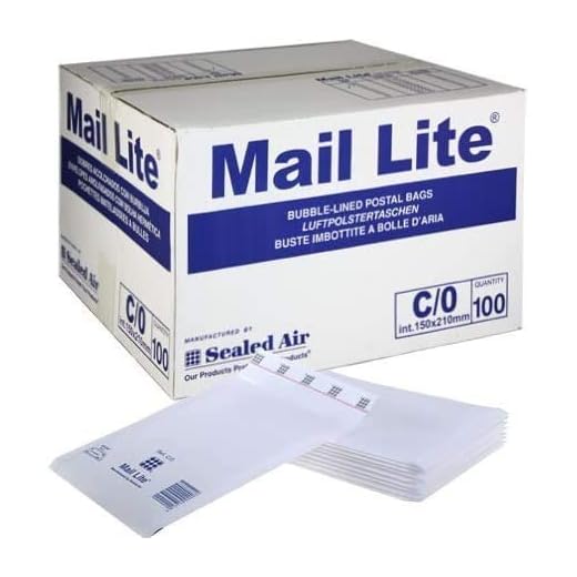 200 Mail Lite – A/000 – bubbelfodrade vadderade kuvert 110 x 160 mm – 4,25 tum x 6,5 tum (2 lådor med 100) – vit – ingen frustration storpack
