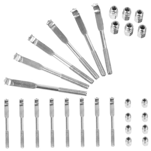 SUPVOX Banjo Hook Brackets Kit 24pc Set Banjo Hooks Nuts Musical Instrument Accessory