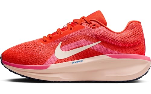 Nike Winflo 11 Zapatillas de Running para Asfalto-Mujer, Shoe, Picante Red/Pale Ivory-Hyper Pink, 40 EU