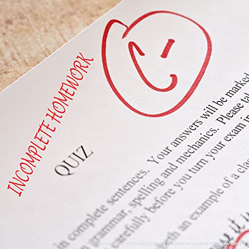 Tampon encreur Devoirs Non Faits grand format pour enseignants