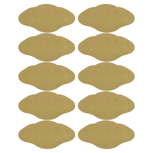Luxshiny Parches Portátiles Vacíos para Ombligo Pequeño, Etiquetas Adhesivas Verdes 15x20 Mm, 10 Unidades, Etiquetas Multiusos para Oficina y Uso Personal