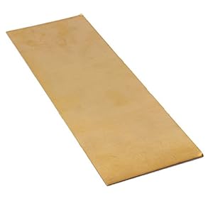FEVERWORK 300 * 100 * 0.5mm Corrosion Resistant H62 Brass Sheet