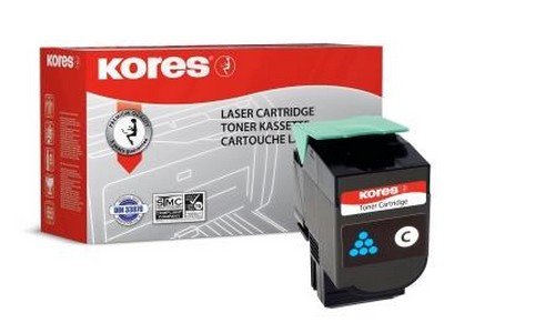 Toner cyan Kores Lexmark C540 impression dossiers de bureau