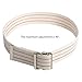 COW&COW Transfer and Gait Belt with Metal Buckle - Transfer Walking and Standing Assist Aid for Caregiver Nurse Therapist 2 inches (Beige with Stripes, 40