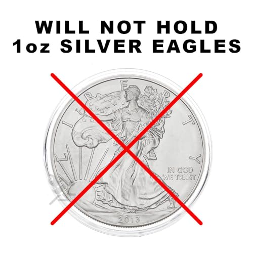 Capsulas para monedas Silver Dollar con tubo rojo miniatura 4