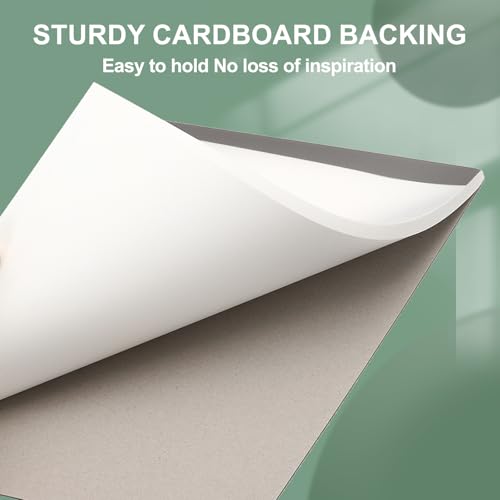 M&G 3x5 Pocket Notizblöcke, 5er Pack A7 Kleine Rechtsblöcke 70 Blatt Mini-Notizblöcke Schreibblock College Kraftumschlag für Arbeit Schreiben Notizen Mathematik Zeichnen