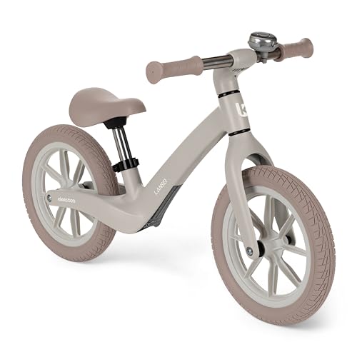 KikkaBoo Bicicleta Sin Pedales LANSER, Bici Niño 2 Años, Bicicleta Equilibrio, Desde 2 hasta 6 años, Ultraligera, Sillín Ajustable, Beige