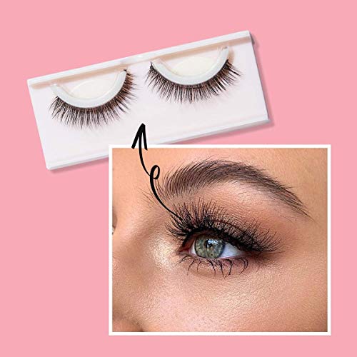 MCoBeauty Reusable Pre-Glued False Lashes | Natural Self Adhesive Fake Eyelashes