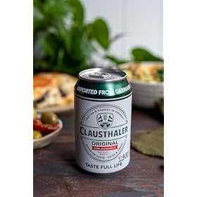 Clausthaler Original Alcohol Free Beer - Case 24 x 330ml, <0.5% Cans | Lager | Vegan, Low Calorie | Ingredients: Water, Barley, Malt & Hops – Clausthaler