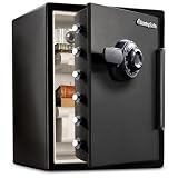 SentrySafe Black Fireproof Waterproof Floor Safe with Dial Combination Lock for Home or Office, 2.05 Cubic Feet, SFW205CWB