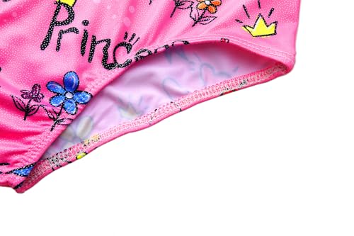 Image of iLover Girls Sparkle One Piece Swimsuits Crossback Swimwear Beach Bathing Suit with Adjustable Strap 4-10 Years