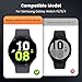 Goton 3 in 1 Waterproof Case and Band for Samsung Galaxy Watch FE(2024) 5 4 40mm, 360° Protective Hard PC with Tempered Glass Screen Protector for Galaxy Watch Cover Bumper Accessories, Black