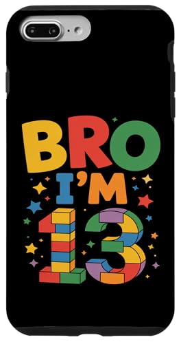 Birthday Boy Bro I'm 13 ςݖ؃ubN ubN X}zP[X iPhone 7 Plus/8 Plus p