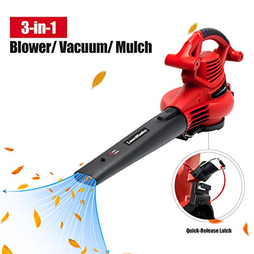 image for LawnMaster Red Edition BV1210E 1201 Electric Blower Vacuum Mulcher 12 