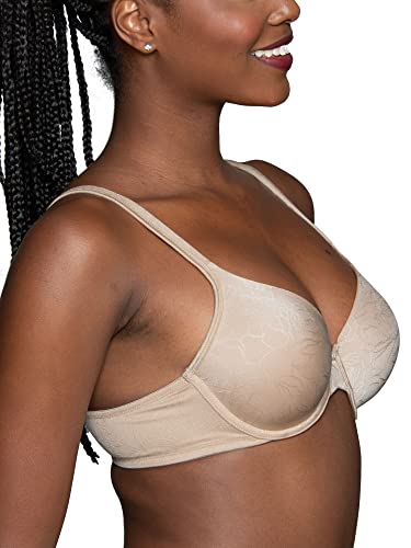 Image of Vanity Fair Women's Perfect T-Shirt Bra, Body Shine Full Coverage, Lightly Lined Cups up to DD