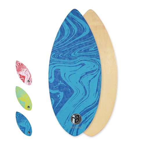 iBOARD 41” Skipper Skimboard with High Gloss Coat Wooden Skim