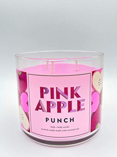 Bath and Body Works, 3-Wick Candle, 14.5 oz. (Pink Apple Punch)
