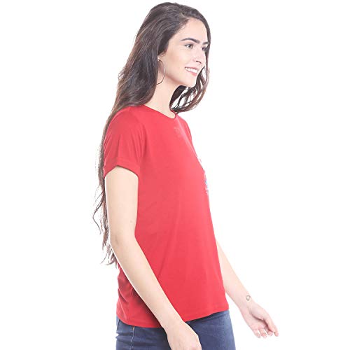 Image of Fusion Beats Tops for Women, Stylish Tshirt, Round Neck Printed Fashion for Girls, Aesthetic Trendy Styles Clothing for Ladies, Ethnic Indo Outfit