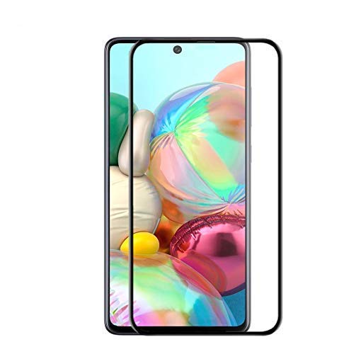 Image of Screen Protector for Samsung Galaxy A21 / A21S (Black) Tempered Glass Edge-to-Edge 6D Screen Guard With Installation Kit