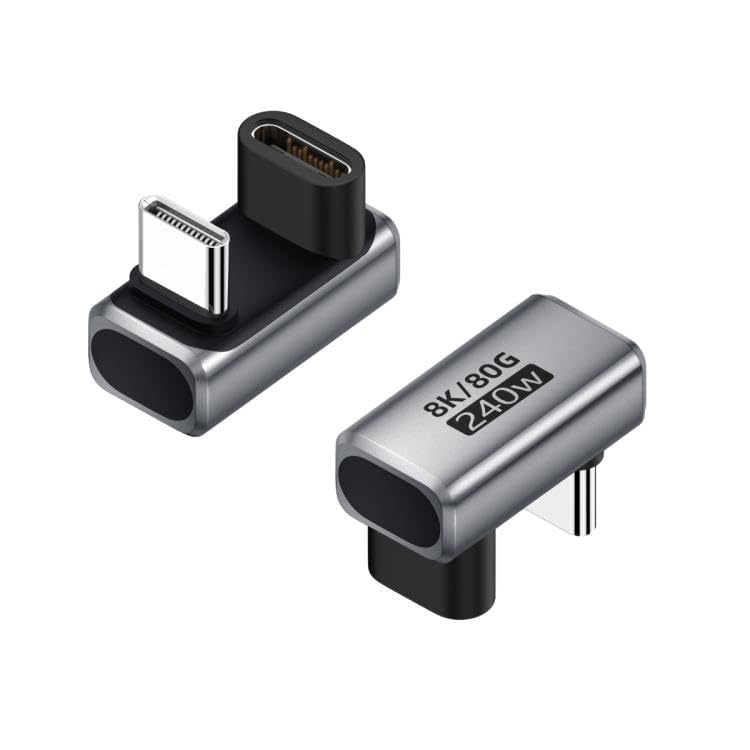 WISTAR USB C 180 Degree Adapter 240W PD, 8K@60Hz, 40Gbps,180 Degree USB C Female to Male Adapter Connector for Thunderbolt 4, Thunderbolt 3, Switch, Laptop, Tablet, Phone and More-image-43