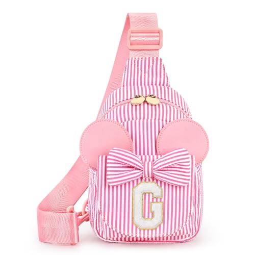 Image of Mibasies Sling Bag for Girls Gift, Toddler Girl Toys, Pink G | Cute Design, Adjustable Strap, Premium Durable Materials, Ideal Gift for Girls 4-6 for Birthdays, Christmas & Holidays